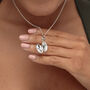 Sterling Silver Flaming Heart Locket Necklace, thumbnail 3 of 8