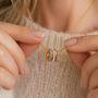 Family Birthstone Rings Necklace, thumbnail 1 of 9