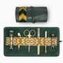 Men's Travel Grooming Roll Manicure Set, Racing Green, thumbnail 2 of 5