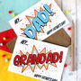 Personalised Father's Day Card For Grandad, Pop Art, thumbnail 4 of 4
