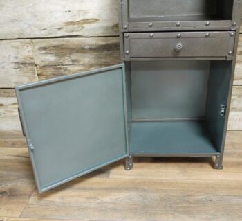 Industrial 'Mail Box' Style Bedside Cabinet, 2 of 2