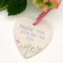 Thank You For Being You Ceramic Hanging Heart, thumbnail 3 of 7