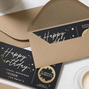 Personalised Scratch Card Birthday Gift For Boyfriend, 8 of 9