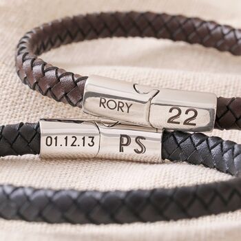Men's Personalised Woven Bracelet, 2 of 7