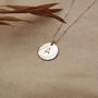 Personalised Initial Disc Necklace, thumbnail 3 of 7