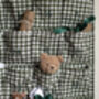 Personalised Green Gingham Advent Calendar Embroidered, thumbnail 11 of 12