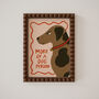 Dog Person Illustrated Dog Print, thumbnail 10 of 11