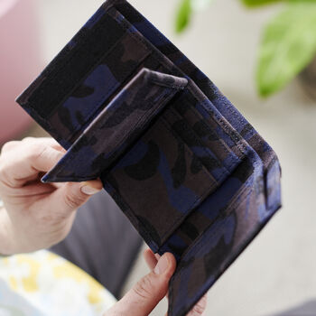 Personalised Camo Wallet With Metal Photo Card, 4 of 6