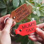 Personalised Message Engraved Leather Key Fob, thumbnail 1 of 8