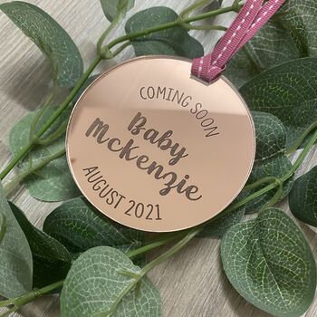 Pregnancy Announcement Keepsake Silver, Gold, Rose Gold, 6 of 9