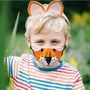 Kids Cotton Animal Face Mask With Ears, thumbnail 3 of 8