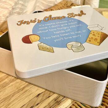 Personalised Cheese Stash Tin, 2 of 3