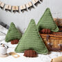 Pine Tree Cushion Crochet Kit, thumbnail 1 of 8
