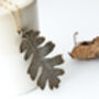 Large Lacey Oak Real Leaf Necklace, thumbnail 3 of 9