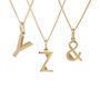 Gold Art Deco Initial Necklace, thumbnail 10 of 11