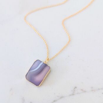Amethyst Strata Necklace, Purple And Pink Tones, 5 of 9