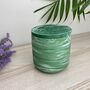 Smooth Emerald Green Storage Pot With Lid, thumbnail 3 of 7