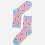 Women's Pink Bumble Bee Bamboo Socks, thumbnail 1 of 2