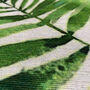 Green Thin Leaves Tropical Soft Pillow Cover, thumbnail 5 of 7