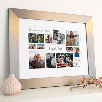 Personalised 50th Birthday Photo Collage, 4 of 12
