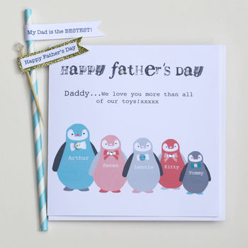 Happy Father's Day / Step Dad Penguin Card, 3 of 4