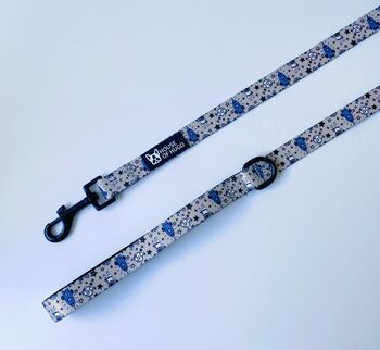Space Stars Moon Puppy Dog Collar And Lead Set, 2 of 5
