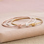 Personalised Tie The Knot Slim Bangle, thumbnail 5 of 12