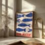 Drink Water Fish Wall Art Print Kitchen Poster, thumbnail 9 of 9