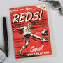 Red Football Greetings Card, thumbnail 1 of 2