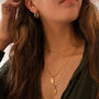 Dainty 14 K Gold Cowrie Shell Clam Necklace, thumbnail 5 of 7