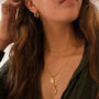 Dainty 14 K Gold Cowrie Shell Clam Necklace, thumbnail 4 of 7