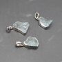 Raw Aquamarine Pendant Necklace: March Birthstone, thumbnail 1 of 7