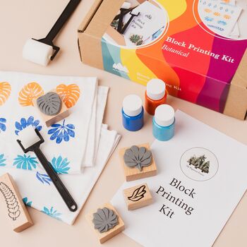 Block Printing Diy Kit, Textile Stamp Kit, 3 of 12