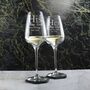 Personalised His And Her Wine Glasses Set, thumbnail 5 of 6
