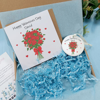 Personalised Valentines Day Roses Gift Set, 2 of 7
