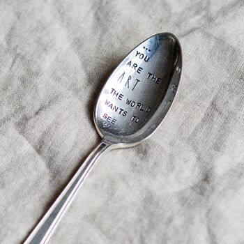 Hand Stamped Vintage Spoon, 4 of 12
