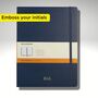 Personalised Moleskine Classic Notebook – Sapphire Blue Extra Large, thumbnail 1 of 8