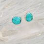 Turquoise Sterling Silver Stud Earrings, thumbnail 1 of 7