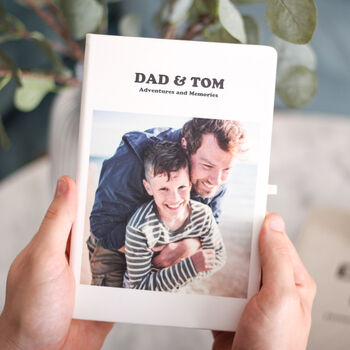 Personalised Me And Dad Photo Memories Notebook, 3 of 4