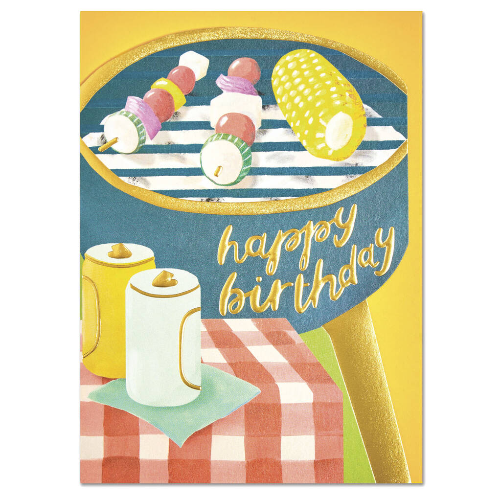 'Happy Birthday' BBQ Card, 1 of 2