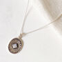 Blooming Lotus Moonstone Necklace In Sterling Silver, thumbnail 2 of 9