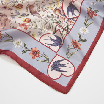 Folksy Fox Silky Scarf, 4 of 4