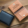 Personalised Men's Leather Wallet With Coin Pocket, thumbnail 4 of 12