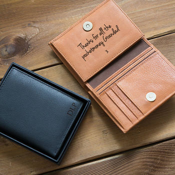 Personalised Men's Leather Wallet With Coin Pocket, 4 of 12