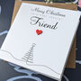 Personalised Handmade Christmas Card For Special Friend, thumbnail 2 of 4