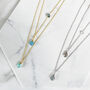 Multi Gemstone Double Chain Necklace, thumbnail 2 of 11