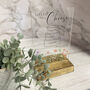 Floral Personalised Cheese Sign Clear, thumbnail 6 of 7