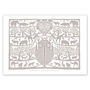 Personalised Christening Or New Baby Noah's Ark Print, thumbnail 8 of 9