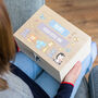 Personalised Jungle Animals Keepsake Box New Baby Gift, thumbnail 5 of 6