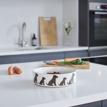 Chocolate Cocker Spaniel Dog Bowl, 2 of 2